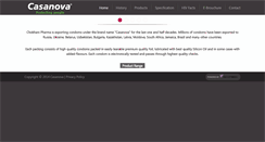 Desktop Screenshot of casanovacondoms.com