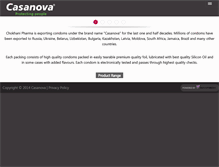 Tablet Screenshot of casanovacondoms.com